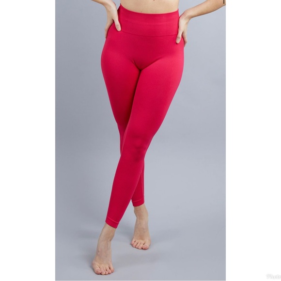 Savvi Ashtanga 24” Textured Workout Active Leggings NWT Small - Picture 3 of 13